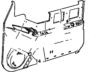 GM 15734430 PANEL, Door Trim/Access