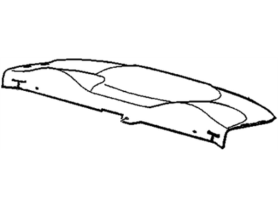 GM 25624731 TRIM, Rear Seat to Back Window Panel