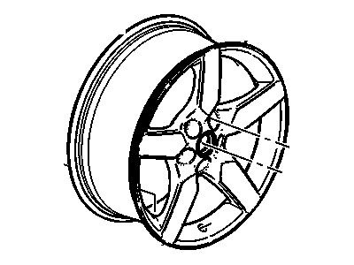 GM 92197468 Wheel Rim, 19X8 *Silver