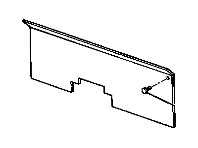 GM 15713240 Carpet Assembly, Body Rear Inner Panel *Medium Gray