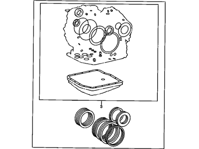 2009 Pontiac Vibe Automatic Transmission Overhaul Kit - 19204448