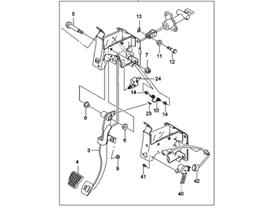 GM 96989240 Pedal Asm,Clutch