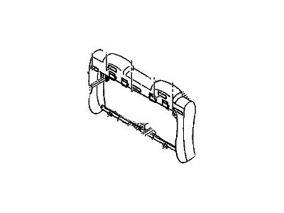 GM 16802140 Frame Asm,Rear Seat Back Cushion