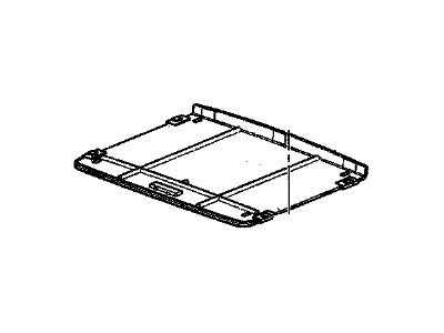 GM 25772053 Sunshade Assembly, Sun Roof *Ebony