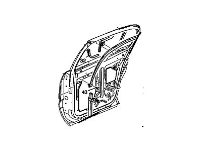 GM 25739116 Door Assembly, Rear Side