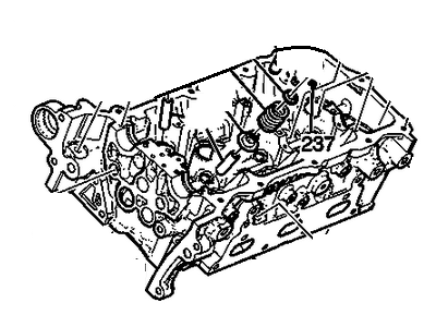 GM 12635528 Engine Cylinder Head (W/Vlvs)