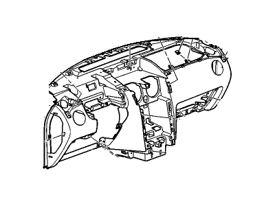 GM 25871312 Panel Assembly, Instrument Lower *Light Cashmere 25871312 GM Panel Assembly, Instrument Lower *Light Cashmere Illustration 1 of 1