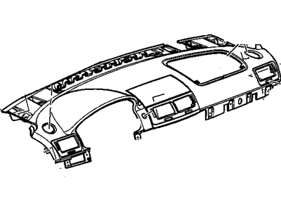 Pontiac Pursuit Dash Panel Vent Portion Covers - 15274557