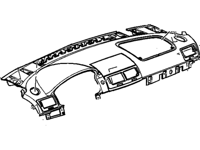 GM 15274559 Panel, Instrument Panel Upper Trim *Ebony