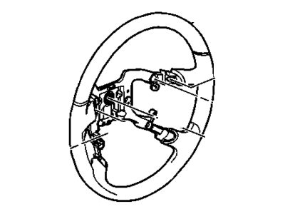 GM 25774668 Steering Wheel Assembly *Titanium