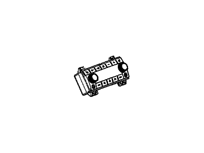 GM 22858843 Heater, Air Conditioning, And Radio Control Module Assembly