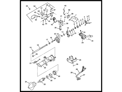 2017 Chevrolet Express Steering Column - 19300155