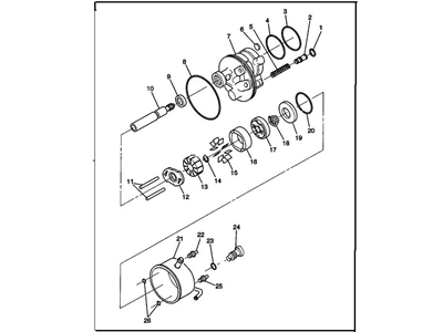 GMC Savana Power Steering Pump - 26040781