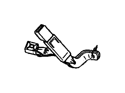 1995 Cadillac Deville Seat Belt - 12532048