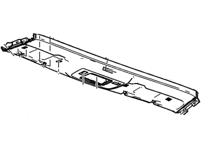 GM 22766774 Molding Assembly, Windshield Upper Garnish *Jet Black