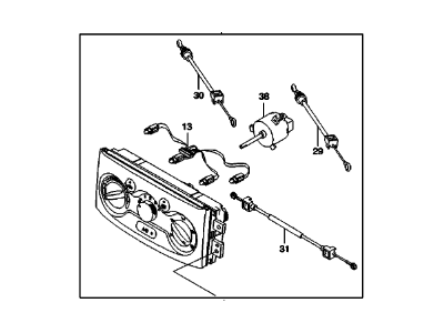 2005 Chevrolet Aveo Blower Control Switches - 96643210