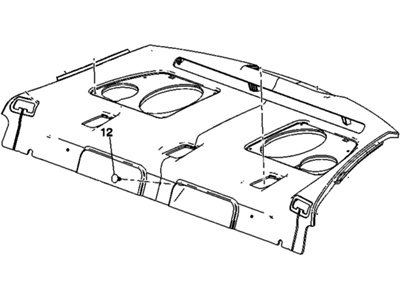 GM 26203776 Trim Assembly, Rear Window Panel *Neutral