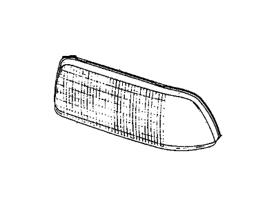 GM 16516933 Lens,Headlamp (W/Housing)