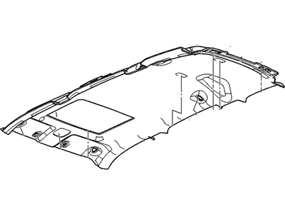 GM 20846244 Panel, Headlining Trim *Light Opel Gray