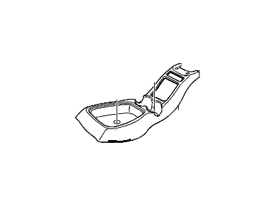 15017057 GM PLATE, Seat Separator Console Illustration 1 of 1