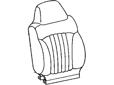 GM 12377618 Cover,Driver Seat Back Cushion *Graphite