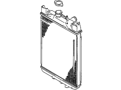 1989 Chevrolet Sprint Radiator - 96062333