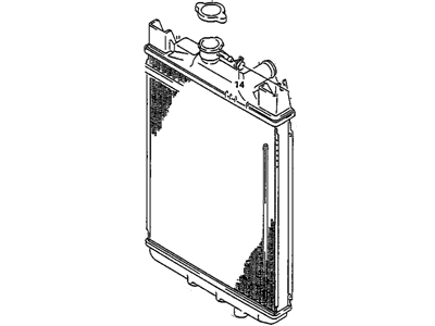 1992 Chevrolet Metro Radiator - 96062081