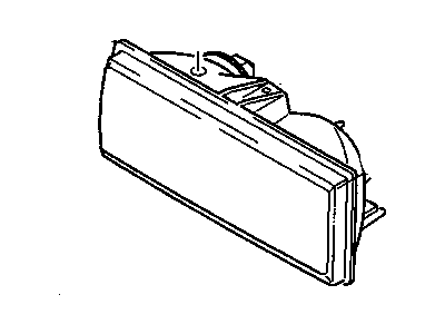 GM 16515319 Lens & Housing Assembly, Headlamp