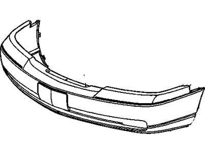 2000 Cadillac Seville Bumper - 19245376