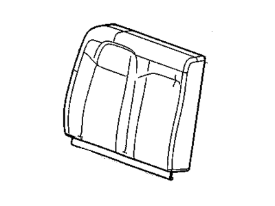 GM 19328642 Cover Asm,4Th Row Seat Back *Pewter