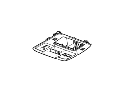 GM 92235700 Console Assembly, Roof *Jet Black