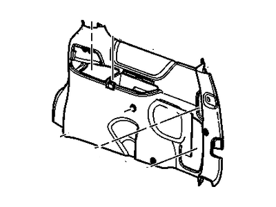GM 10259804 Panel Assembly, Body Side Trim *Neutral