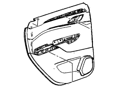 GM 20890780 Trim Assembly, Rear Side Door *Jet Black