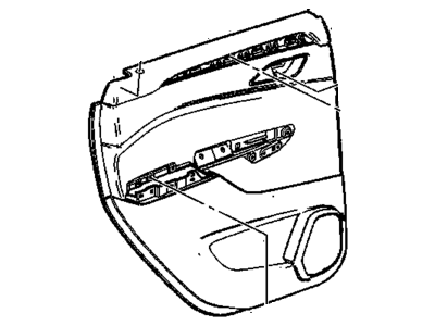 GM 22768566 Trim Assembly, Rear Side Door *Shale