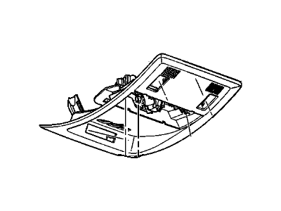 GM 15881828 Console Assembly, Roof *Gray Y