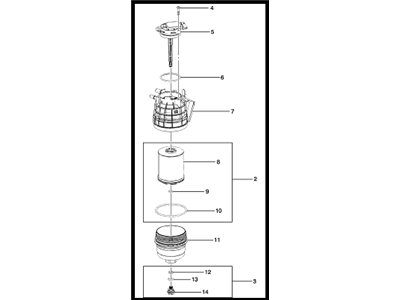 GM Fuel Water Separator Filter - 22937278