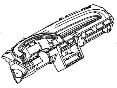 GM 22592703 Pad Assembly, Instrument Panel Trim *Paint To Mat