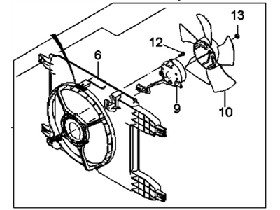 Pontiac G3 Fan Blade - 95950465