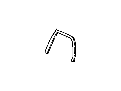 GM 20470359 Molding Assembly, Scalp Rear Door Window Frame