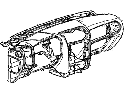 25965180 GM Panel Assembly, Instrument *Ebony Illustration 1 of 1