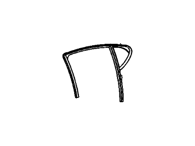25781317 GM Rear Side Door Stationary Window Assembly Illustration 1 of 1