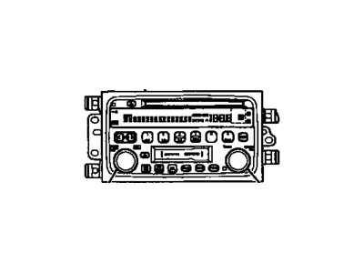 GM 25735820 Radio Assembly, Amplitude Modulation/Frequency Modulation Stereo & Clock & Audio Disc