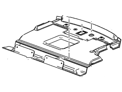 GM 26263499 Cover,Rear Window Panel Stowage Compartment