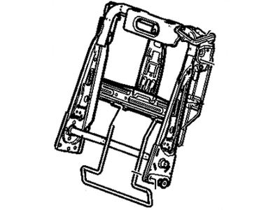 GM 25982302 Striker Assembly, Rear Seat Back Cushion Compartment Door Lock