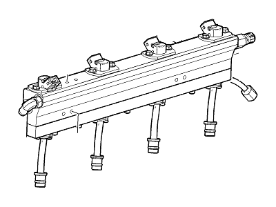 2014 GMC Savana Fuel Rail - 22937938