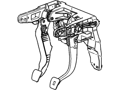 GM 13421037 Pedal Assembly, Brake & Clutch