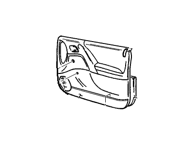 GM 90433499 PANEL, Front Door Trim