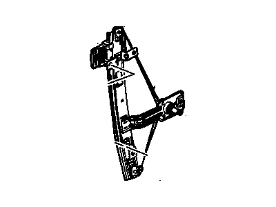 GM 15906997 Rear Side Door Window Regulator Assembly