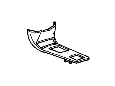 GM 22594466 Plate Assembly, Front Floor Console Trans Shift Opening Trim