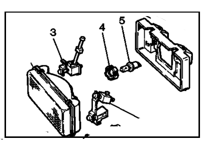 GM 16515575 Headlamp Lamp Assembly